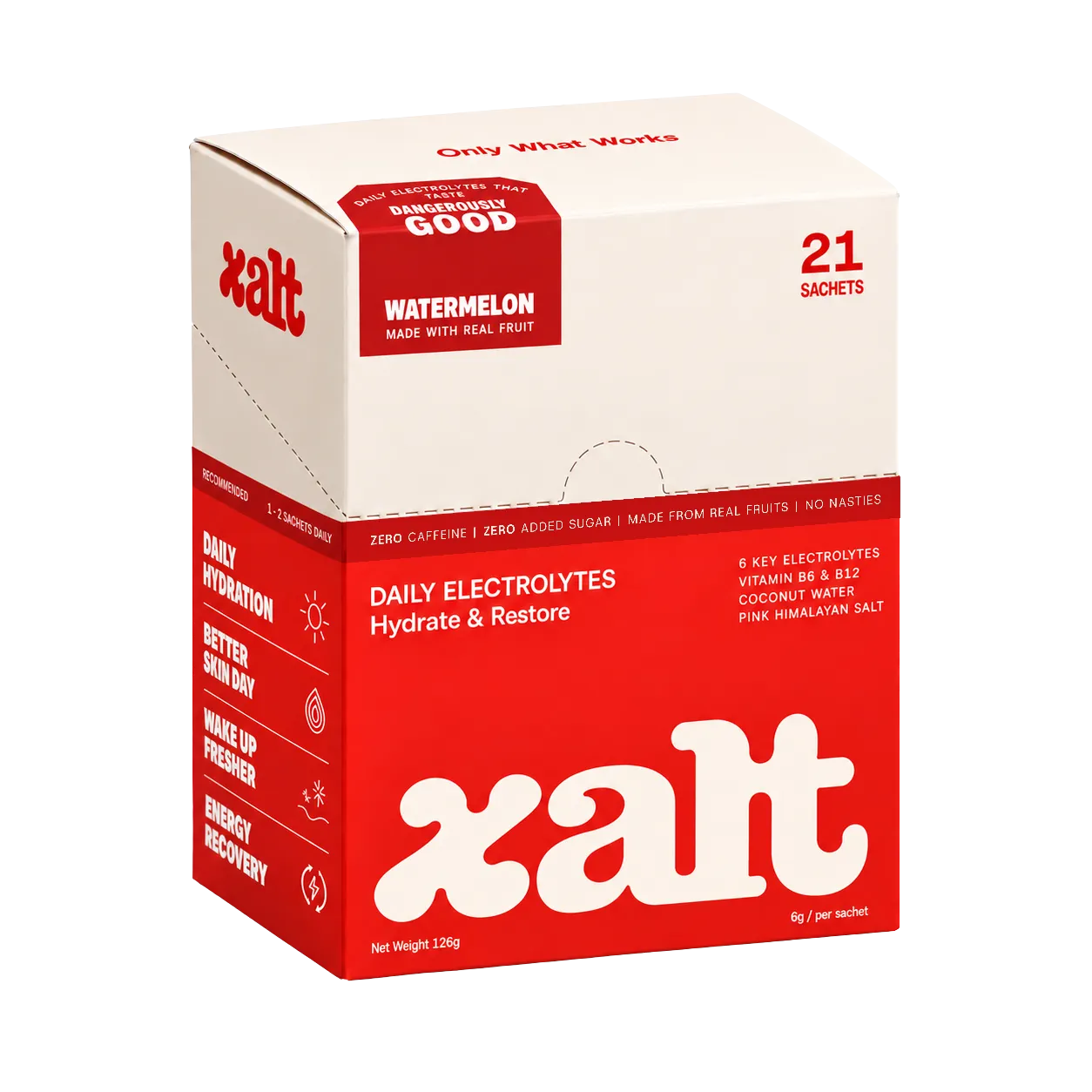 XALT Watermelon 21-pack electrolyte sachet