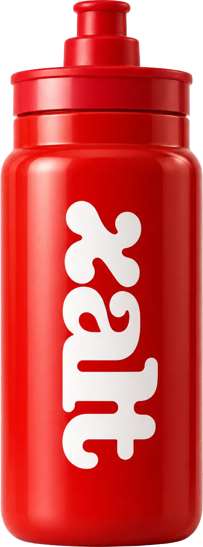 The red XALT Squeezy Bottle
